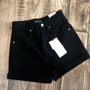 ZARA mom fit shorts size 0 NWT